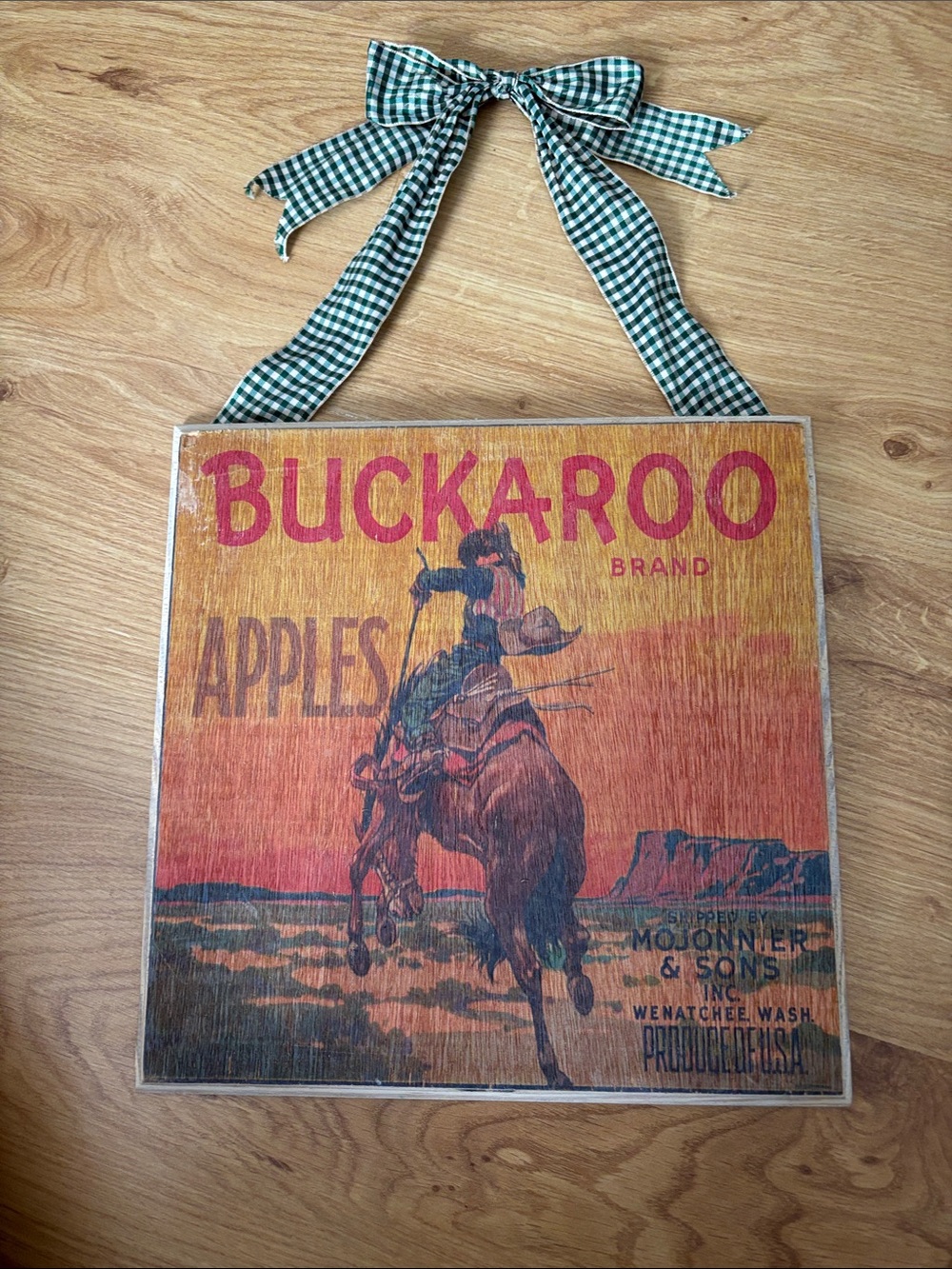 Apples Vintage Wall Art - Orange and Red